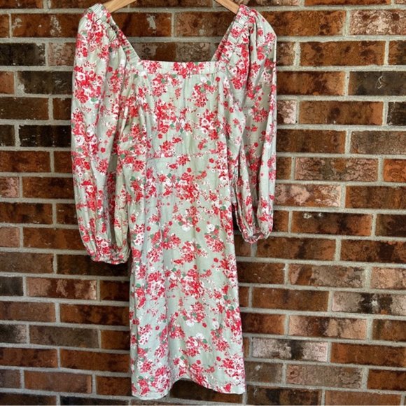 Anthropologie  * Forever that Girl Puff Sleeve mini dress 100% cotton - Picture 5 of 12